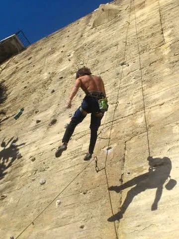 Mario Moreno Escalando hace 20 años